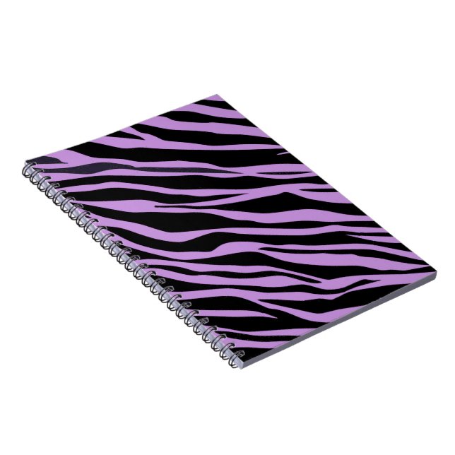 Carnet Lavender Zebra Striped (Côté Droit)