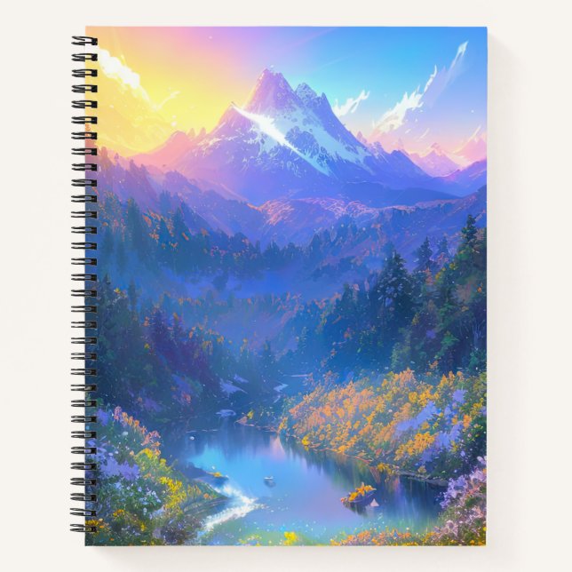 Carnet L'avènement du coucher du soleil dans la Vallée de (Devant)