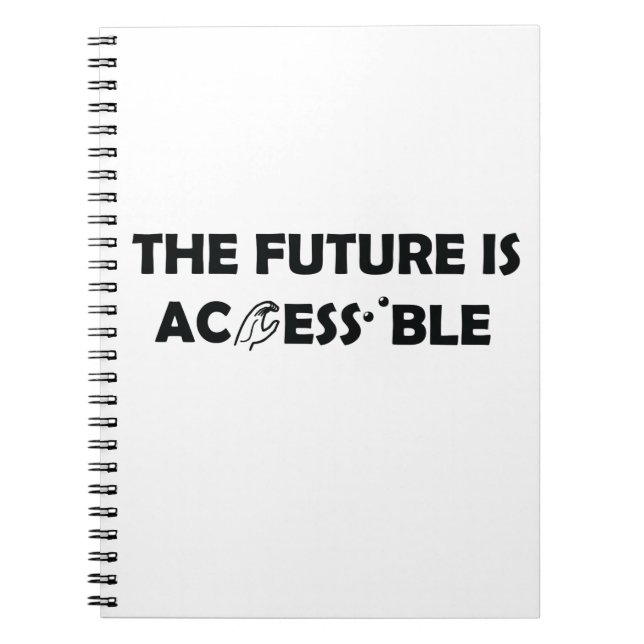 Carnet L'avenir est accessible ASL Sign Language Braille (Devant)