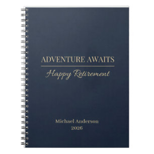 Carnet L'aventure Attend Nom de la Retraite Année