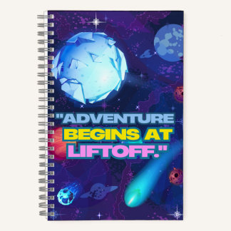 Carnet L'aventure commence au gobelet isolé au décollage