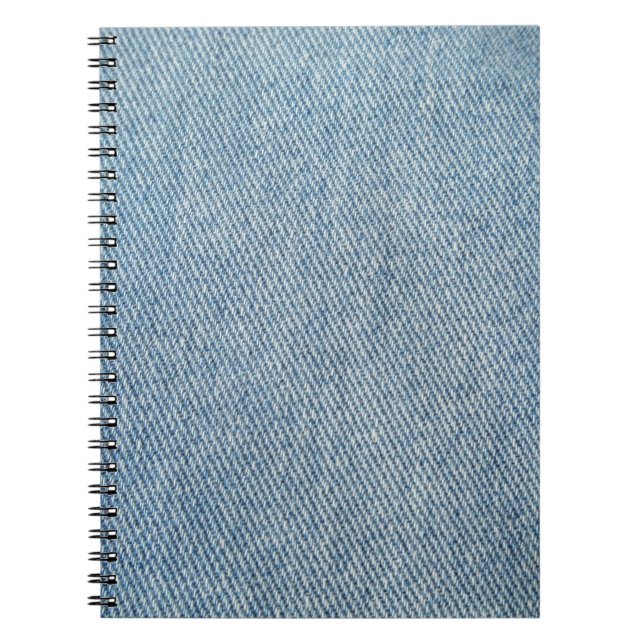 Carnet Laver les jeans bleus à l'acide, texture denim. (Devant)