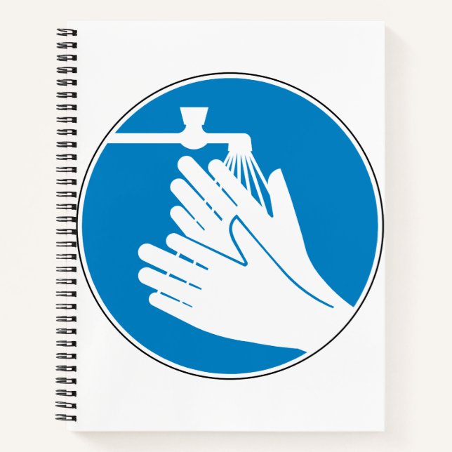 Carnet Lavez-vous les mains (santé et sécurité) (hygiène) (Devant)