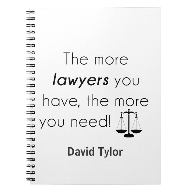 Carnet Lawyer humour (Devant)