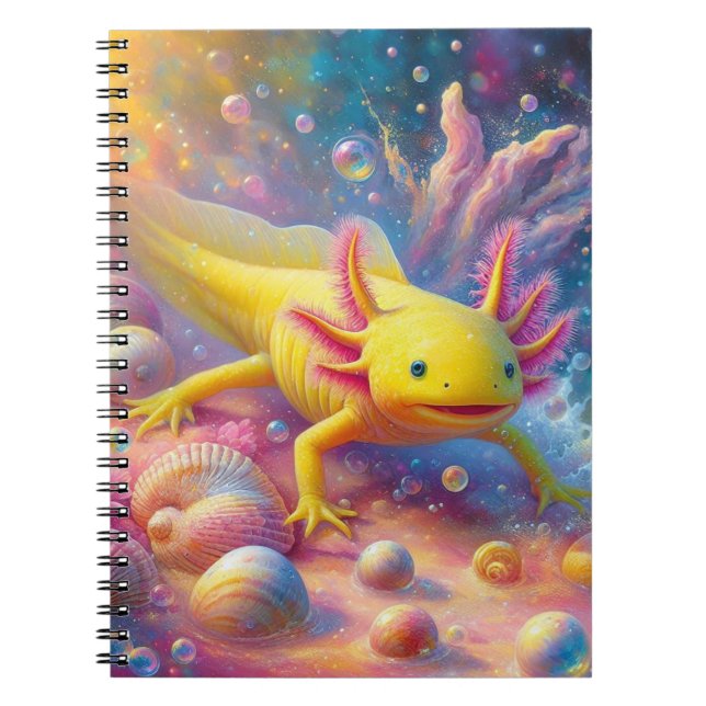 Carnet L'Axolotl Joyeux (Devant)
