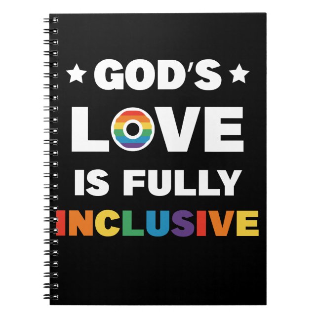 Carnet Le Amour de Dieu est pleinement inclusif Mois de l (Devant)