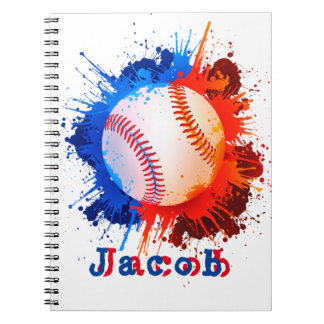 Carnet Le baseball personnalisé enfant