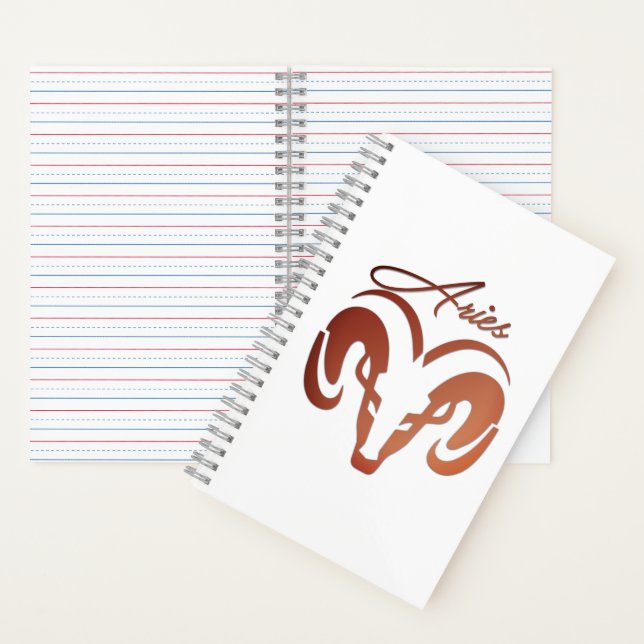 Carnet Le bronze porte le bélier Zodiac (À l'intérieur)