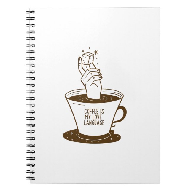 Carnet Le Café Est Ma Langue D'Amour (Devant)