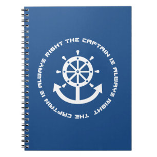 Carnet Le capitaine a toujours raison