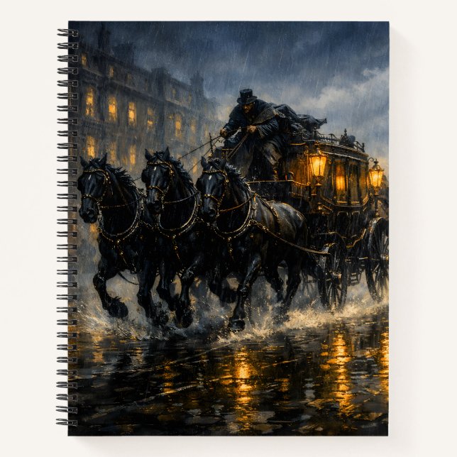 Carnet Le Carrosse Revenant — Lumière orageuse des damnés (Devant)