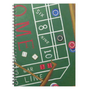 Carnet Le casino chie le Tableau avec des puces et des