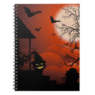 Carnet Le cauchemar de la lune sanglante d'Halloween