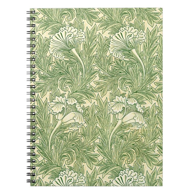 Carnet Le célèbre motif Tulip de William Morris (Devant)
