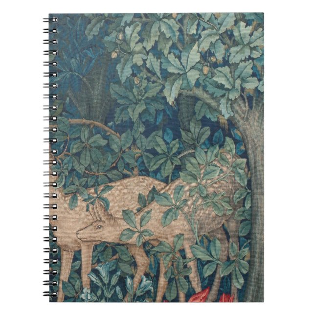 Carnet Le cerf dans la forêt, William Morris (Devant)