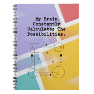 Carnet Le cerveau calcule les possibilités Penseur math