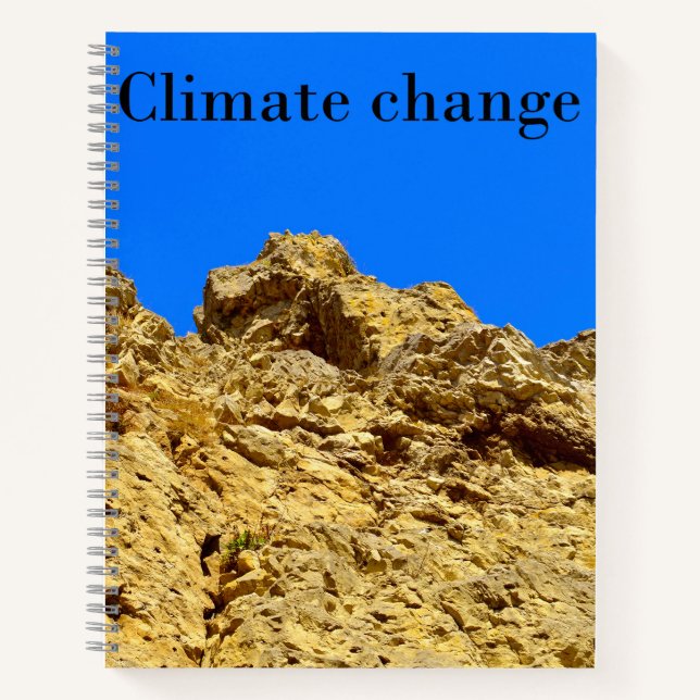 Carnet Le changement climatique s'occupe de l'environneme (Devant)