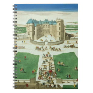 Carnet Le château Rambouillet, gravée par Antoine Aveli