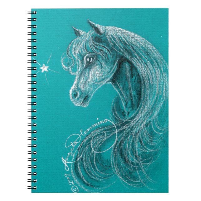 Carnet Le cheval arabe pensif (Devant)