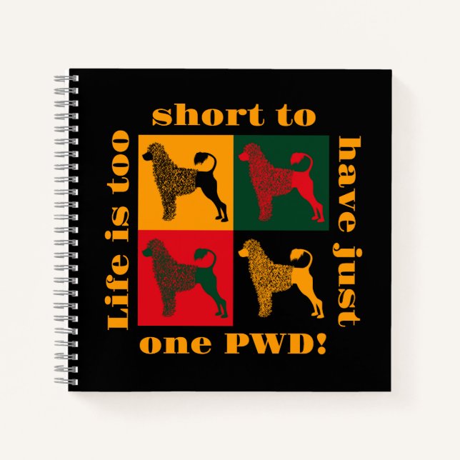 Carnet Le chien d'eau portugais intelligent (Devant)