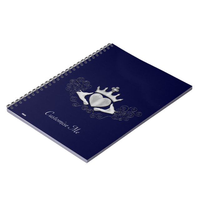 Carnet Le Claddagh (Argent) (Côté gauche)