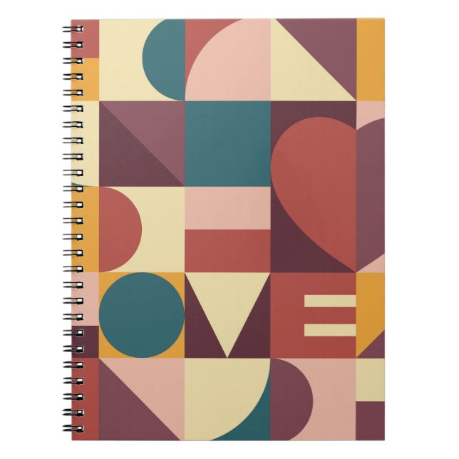 Carnet Le coeur de Valentine, arrière - plan abstrait. (Devant)
