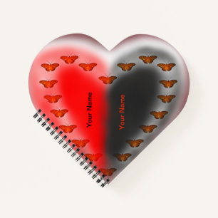 Carnet Le coeur des papillons Yin Yang