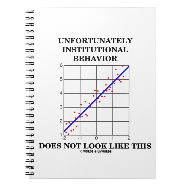 Carnet Le Comportement Institutionnel Ne Ressemble Pas À  (Devant)