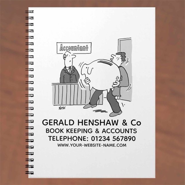 Carnet Le comptable reçoit une grande banque de piges (Créateur téléchargé)