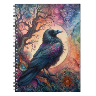 Carnet Le Corbeau de la vie Mandala Pagan