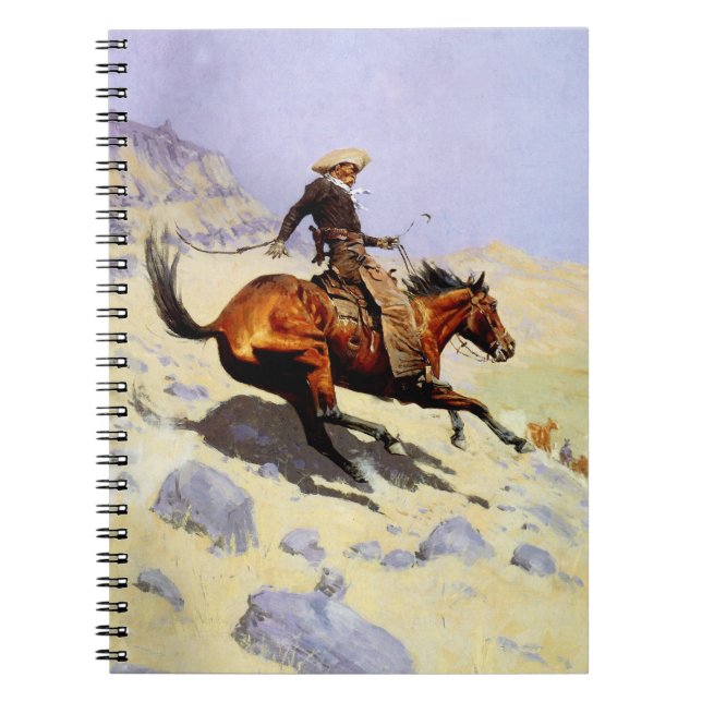Carnet Le Cowboy par Remington, Cavalerie Militaire Vinta (Devant)