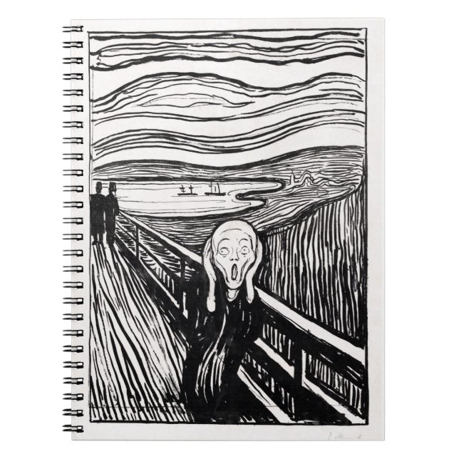 Carnet le cri d'Edvard Munch (Devant)