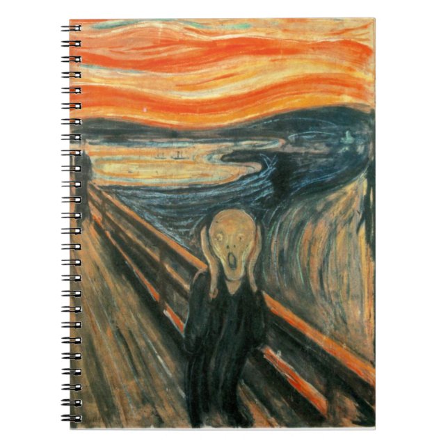 Carnet Le cri Edvard Munch Art Expressionniste Moderne (Devant)