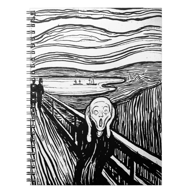 Carnet Le cri perçant par Edvard Munch (Devant)