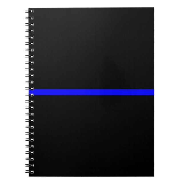 Carnet Le Décor Symbolique De Ligne Bleue Mince (Devant)