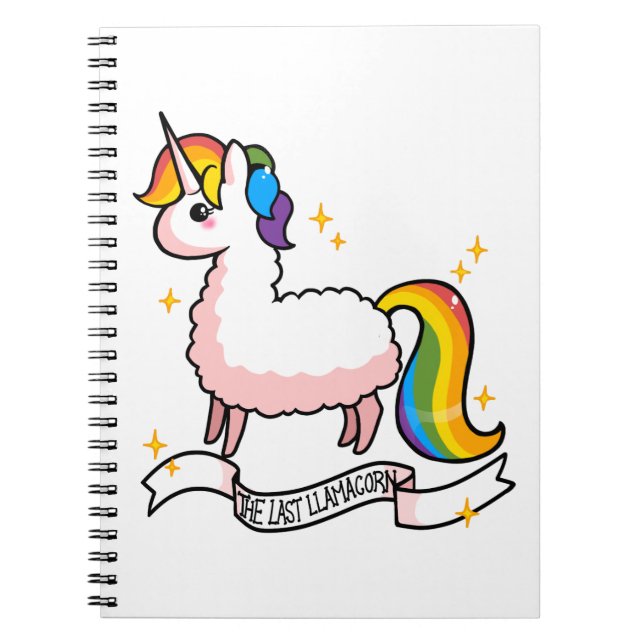 Carnet Le dernier Llamacorn (Devant)