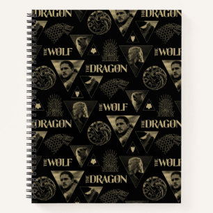Carnet Le Dragon et le Wolf Daenerys & Jon Motif