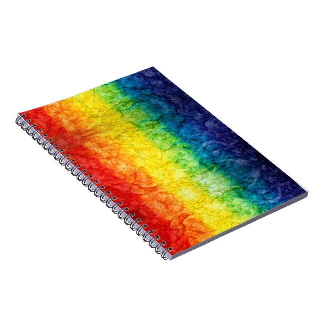 Carnet Le drapeau tie-dyé de SlipperyJoe arc-en-ciel pres (Côté Droit)