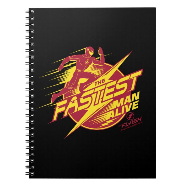 Carnet Le Flash | L'Homme Le Plus Rapide Vit (Devant)
