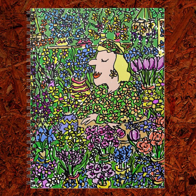 Carnet Le Fleuriste Camouflé. Illustration sur un (Créateur téléchargé)