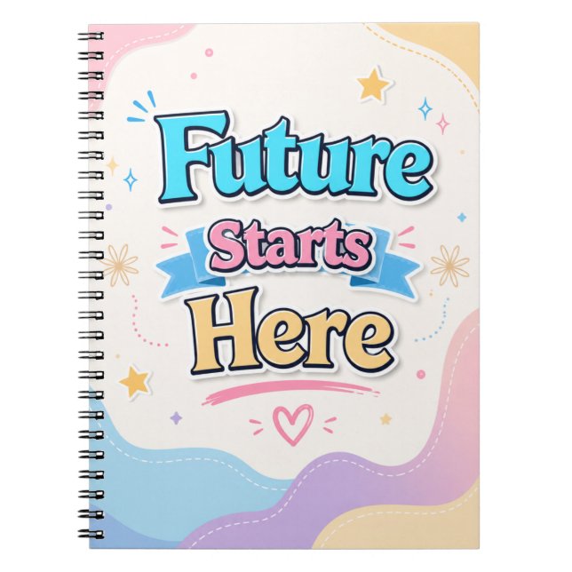 Carnet Le Futur Commence Ici - École Inspirante (Devant)