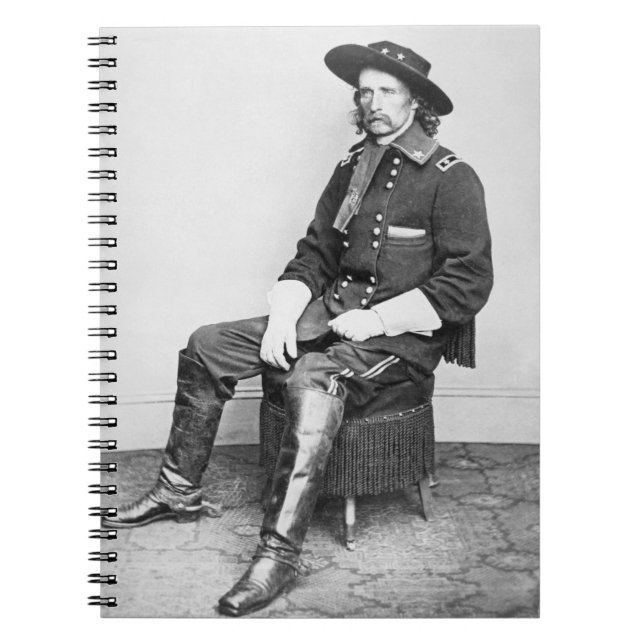 Carnet Le Général George A. Custer (photo de b/w) (Devant)