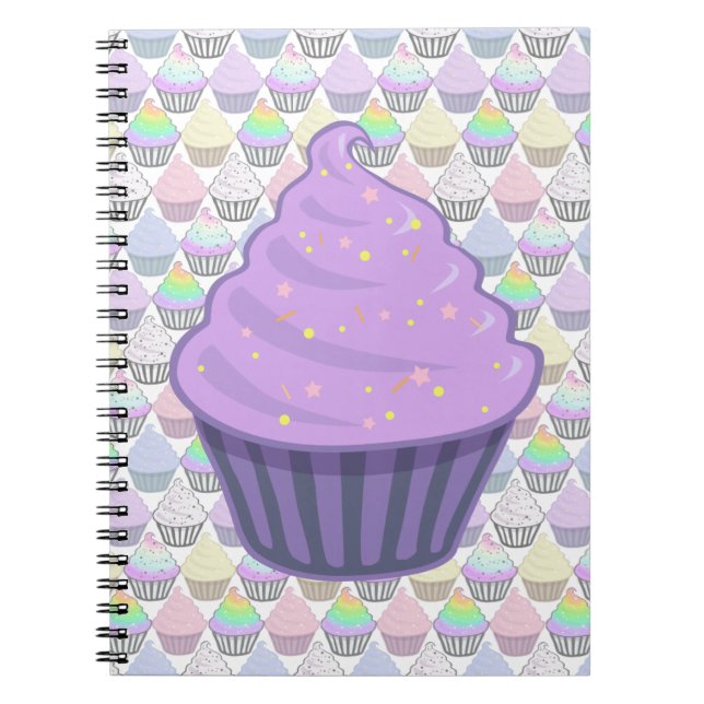 Carnet Le glaçage pourpre mignon de remous de petit (Devant)