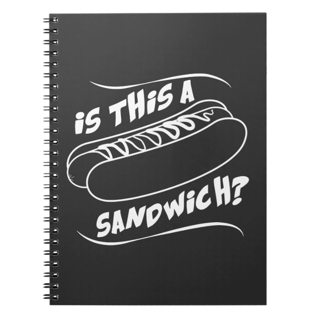 Carnet Le hot-dog est ceci un sandwich - aliments de (Devant)