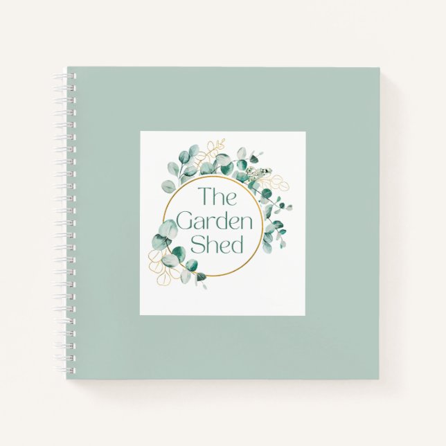Carnet Le Jardin Abri Café, Cadeau de verdure botanique (Devant)