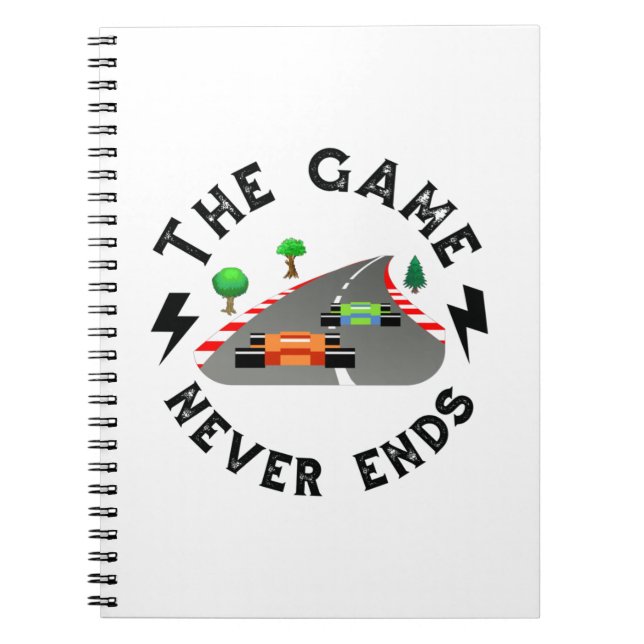 Carnet Le Jeu ne se termine jamais (Devant)
