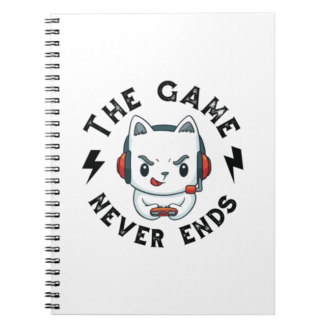 Carnet Le Jeu ne se termine jamais (Devant)
