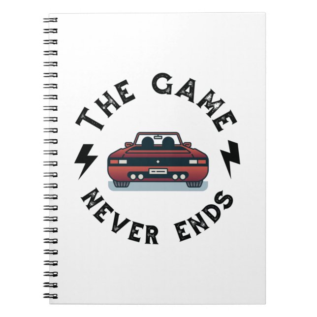 Carnet Le jeu n'est jamais terminé (Devant)