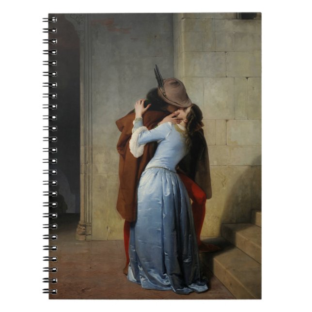 Carnet Le Kiss In Blue Satin Francesco Hayez 1859 (Devant)