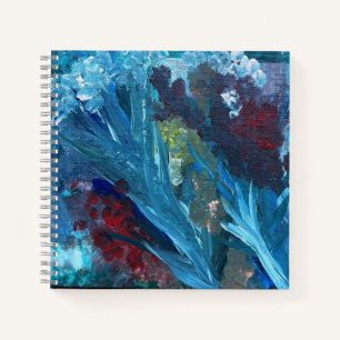 Carnet Le lac et les mauvaises herbes peinture acrylique